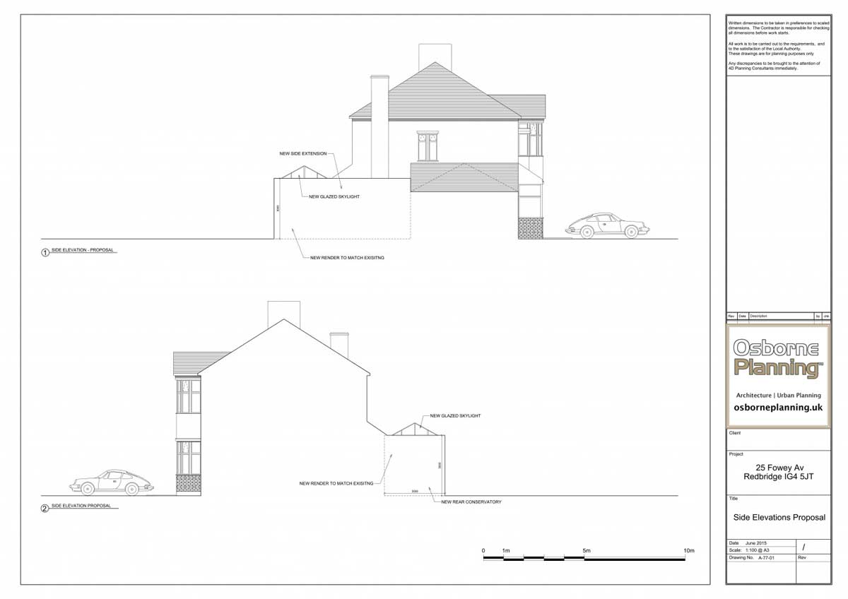 Single storey rear, side/rear infill extension - Osborne Planning